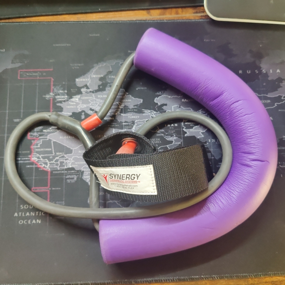 Synergy Purple Resistance Band with Handle